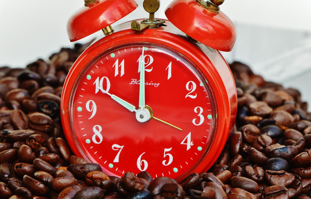 coffee break break alarm clock free photo