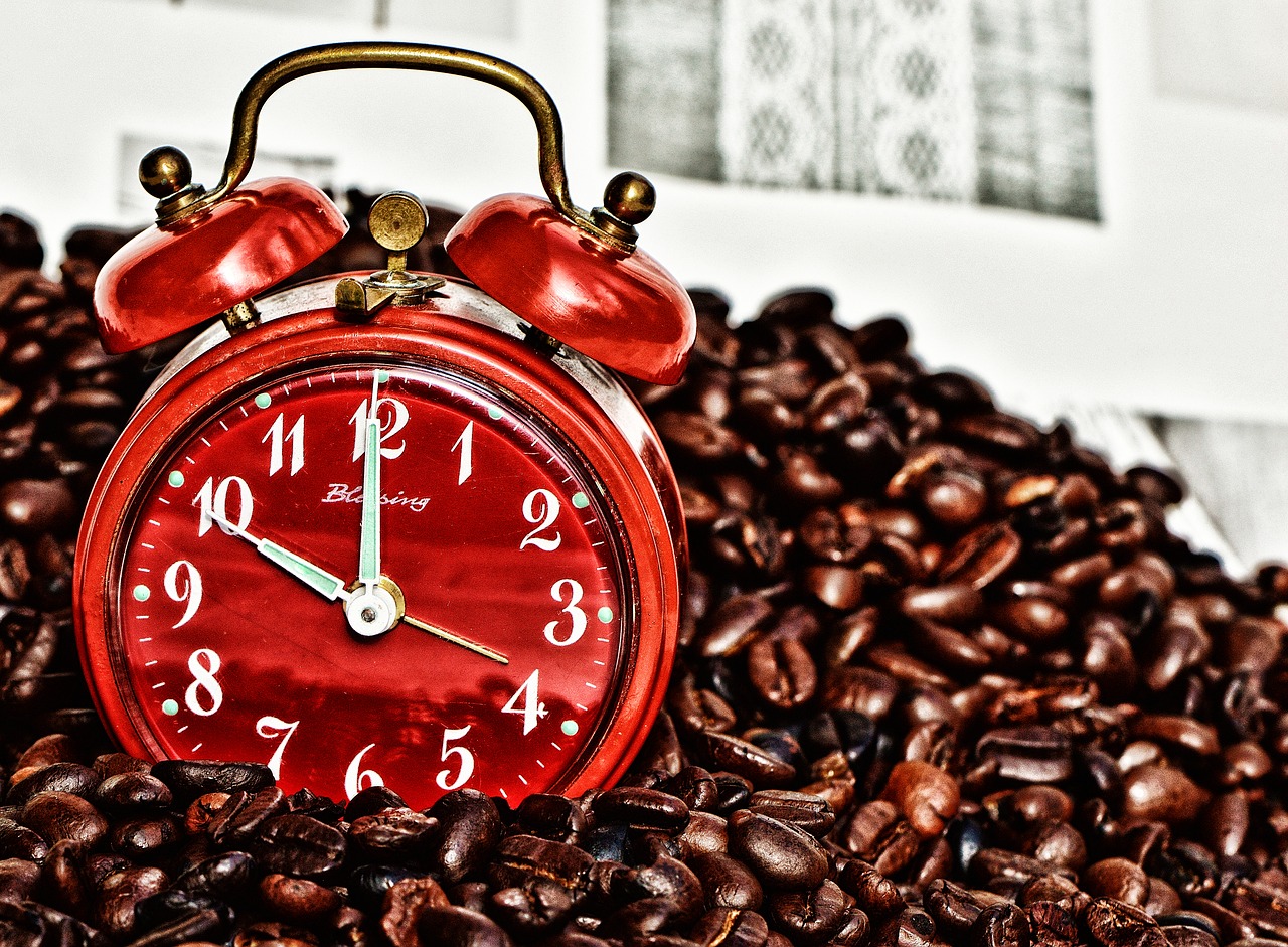 coffee break  break  alarm clock free photo