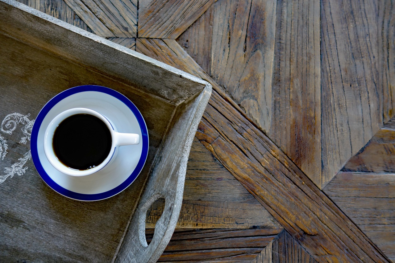 coffee cup  coffee  wooden table free photo