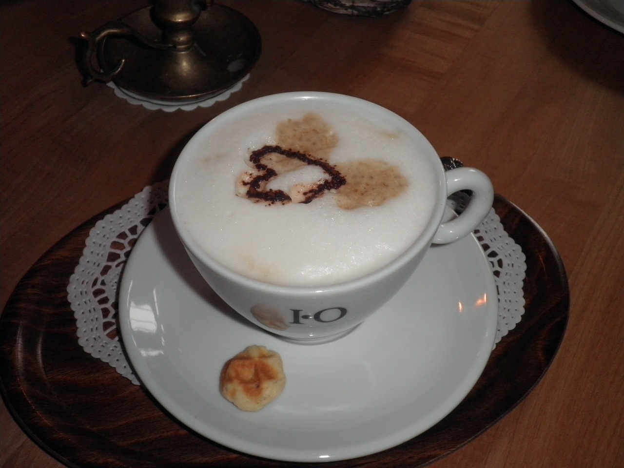 coffee cup café au lait biscuit free photo