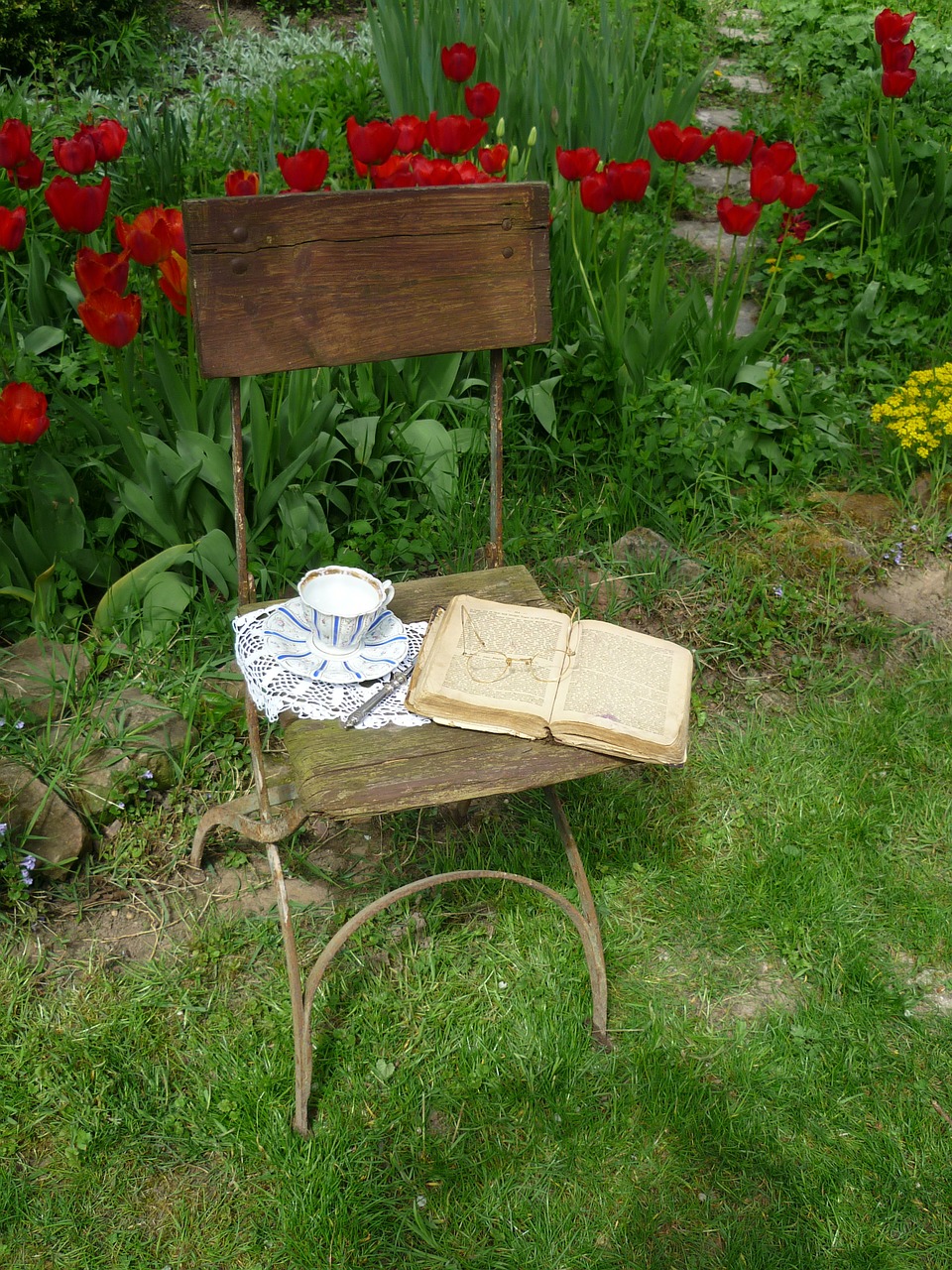 coffee cup glasses chair free photo