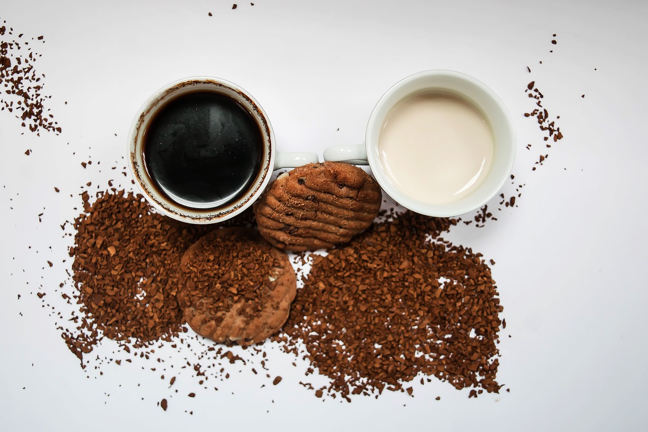 coffee with biscuits biscuits coffee and biscuits free photo