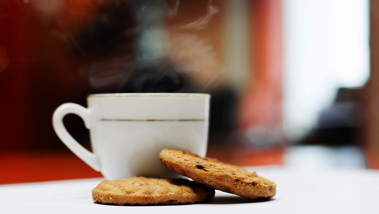 coffee with biscuits biscuits coffee and biscuits free photo