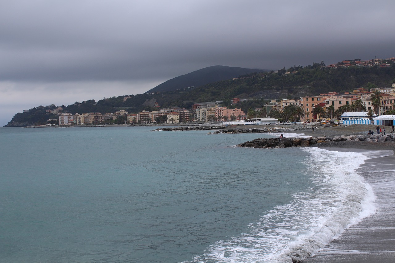 cogoleto beach wave free photo