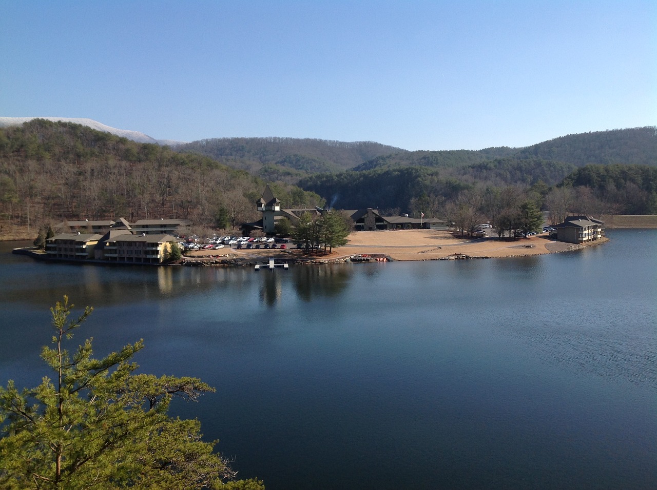 cohutta lake landscape free photo