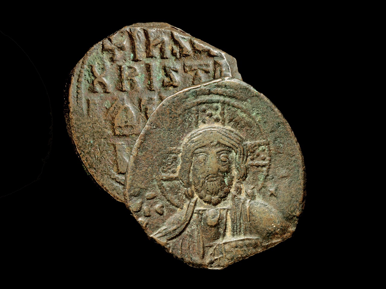 coin christ byzantine free photo