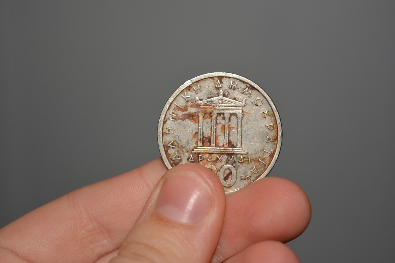 coin greek money free photo
