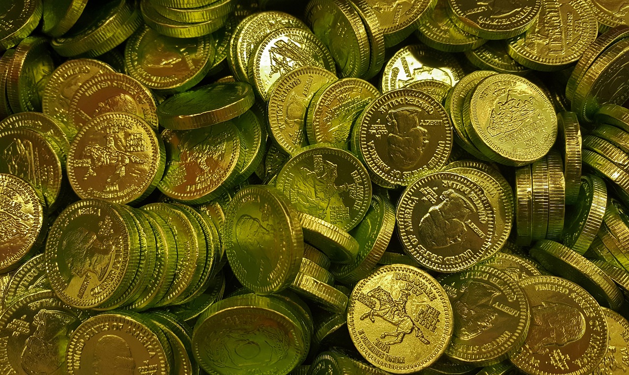 coins gold golden free photo