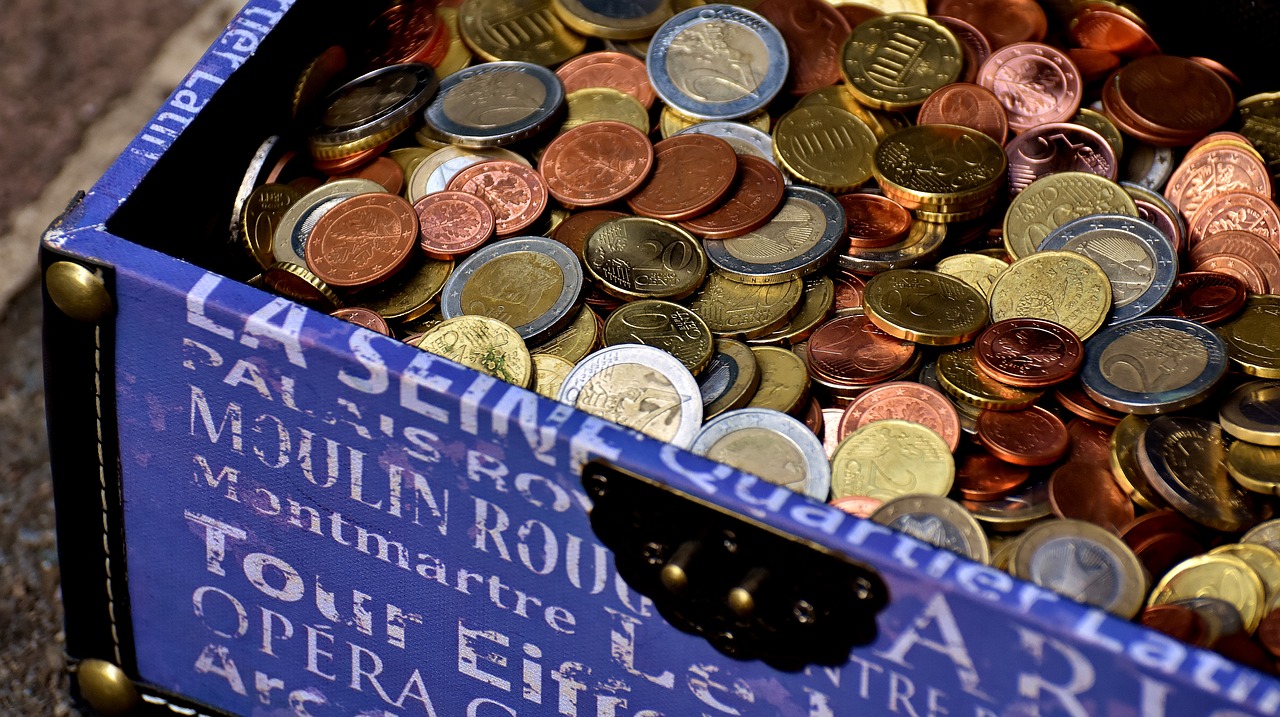 coins chest euro free photo