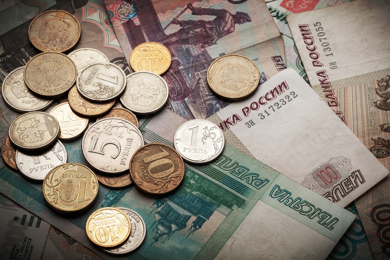 coins ruble russia free photo