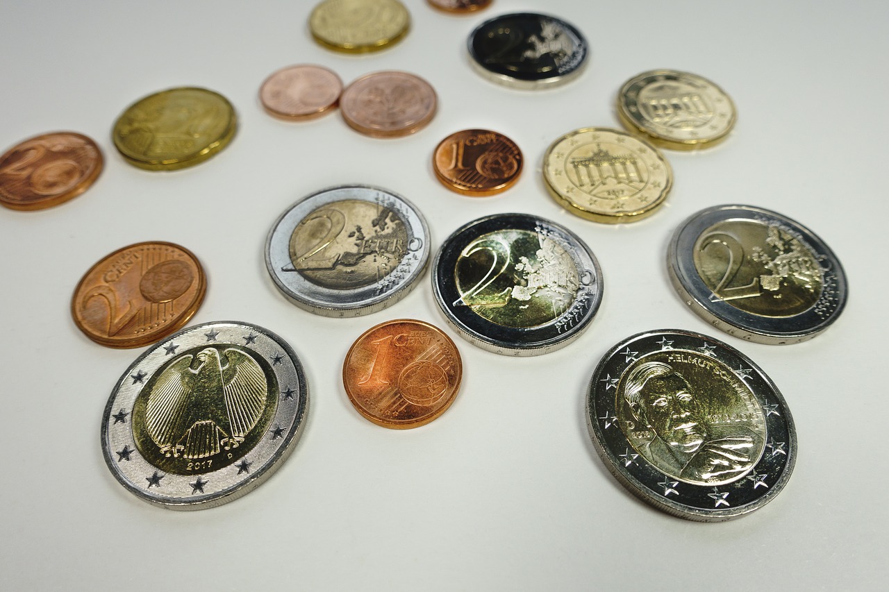 coins euro wealth free photo