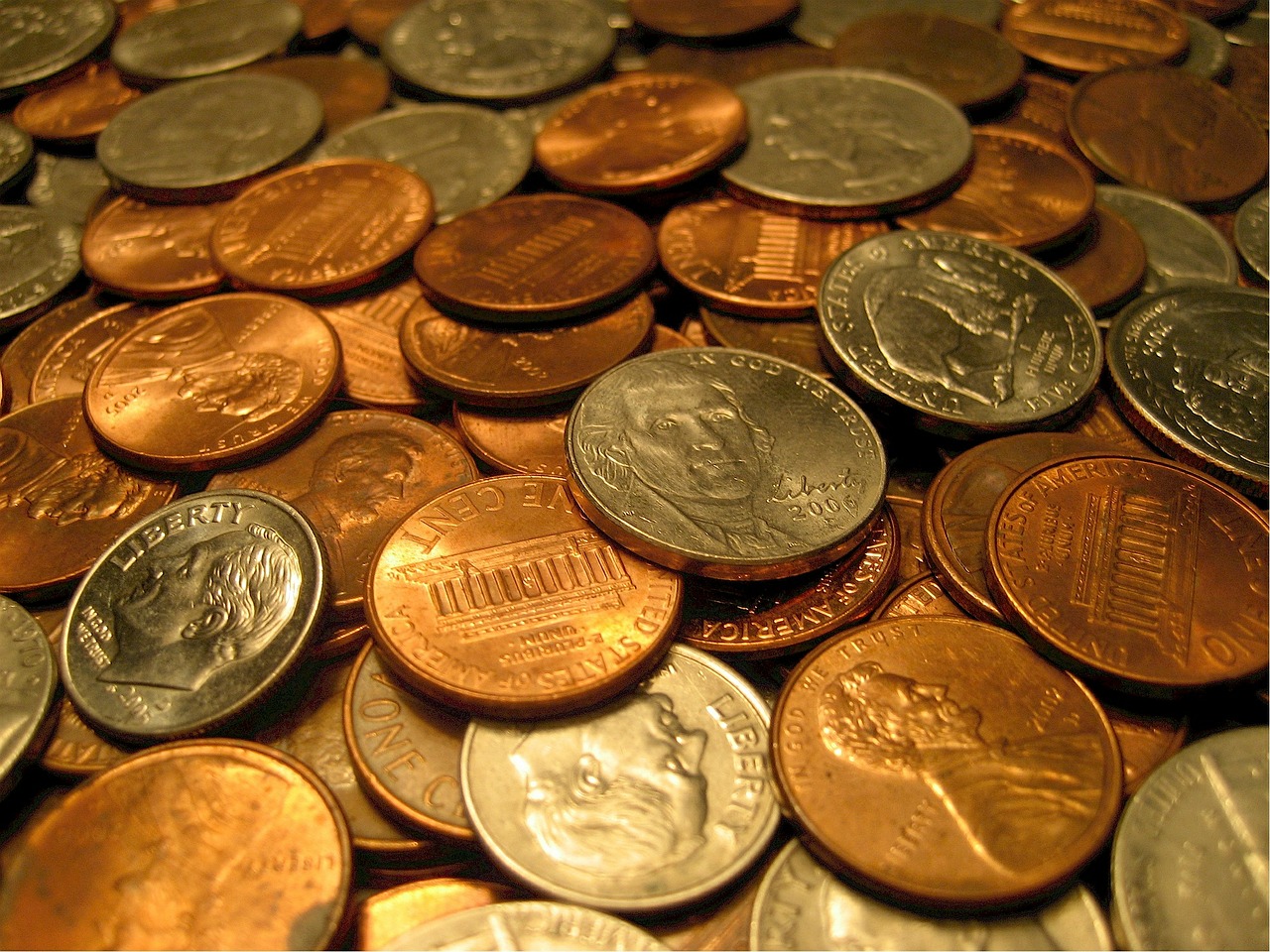 coins american pennies free photo