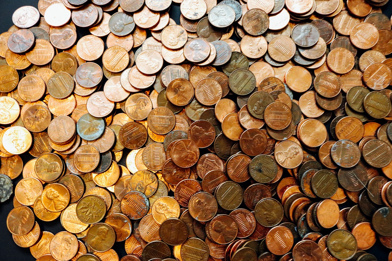 coins pennies money free photo