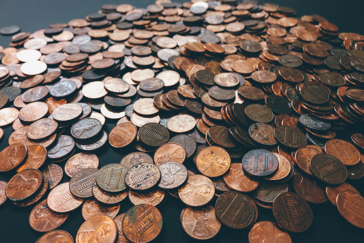 coins pennies money free photo
