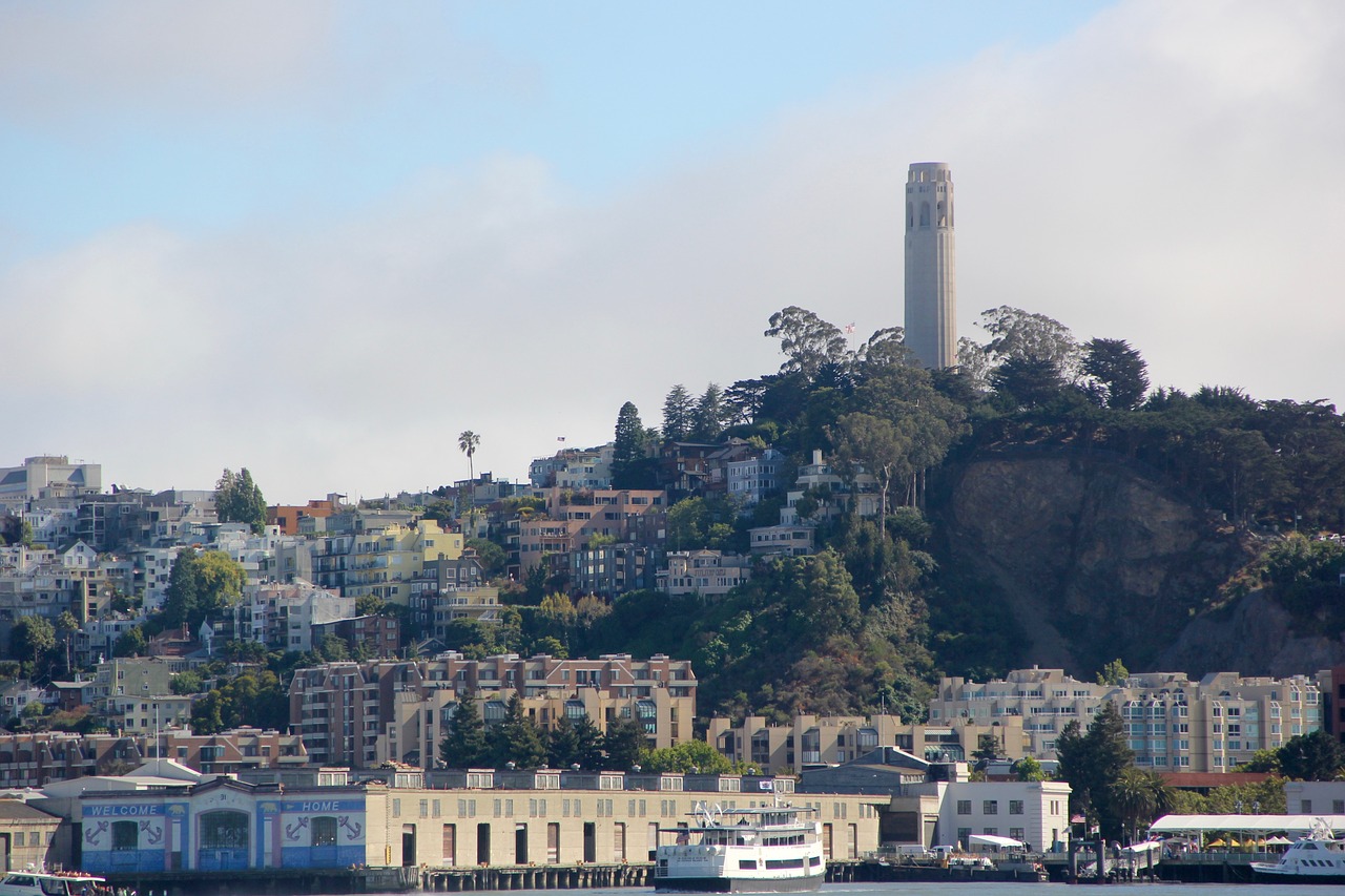 coit tower san francisco skyline free photo