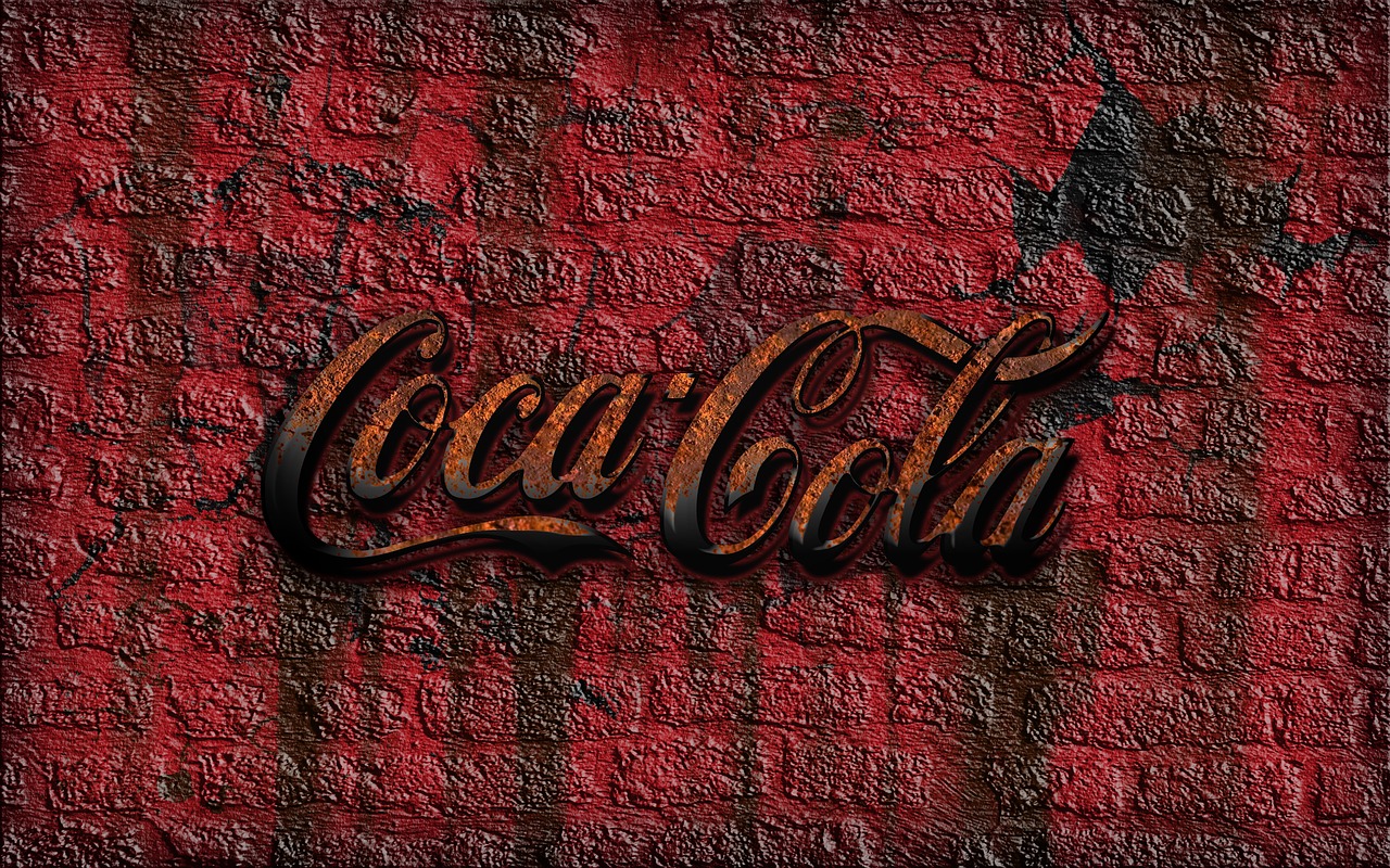 coke coca-cola brick wall free photo