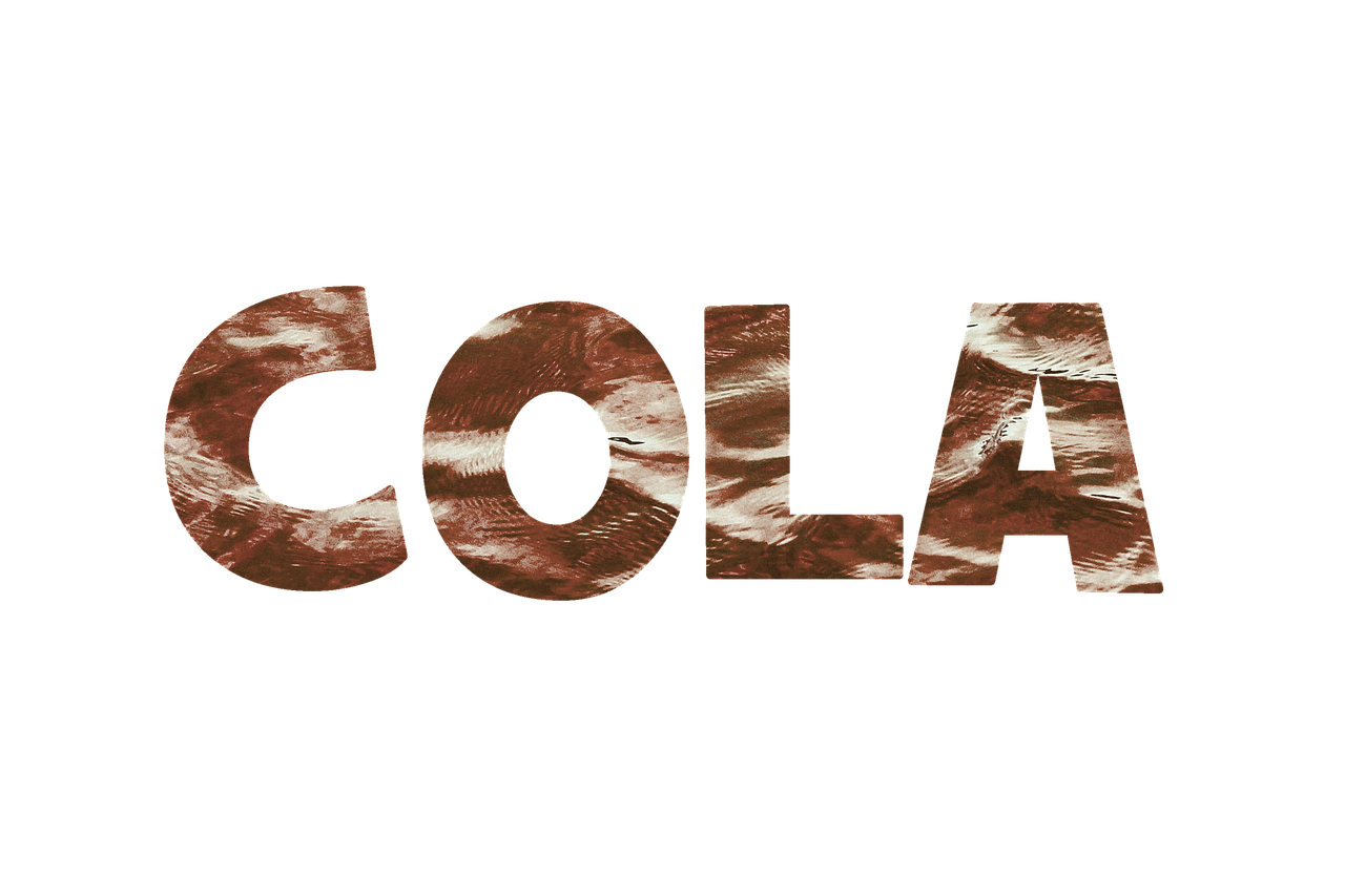cola lettering texture free photo
