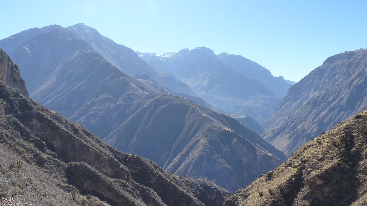 colca canyon  peru  landscape free photo