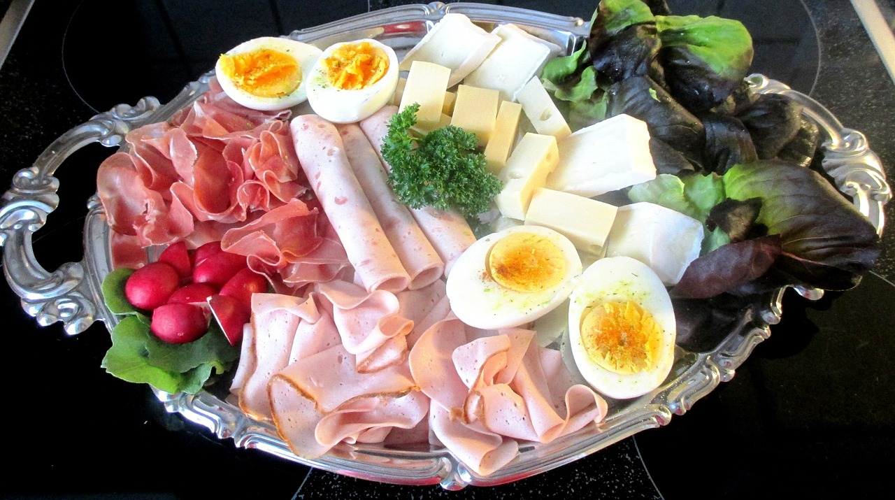 cold cuts eat meat plate free photo