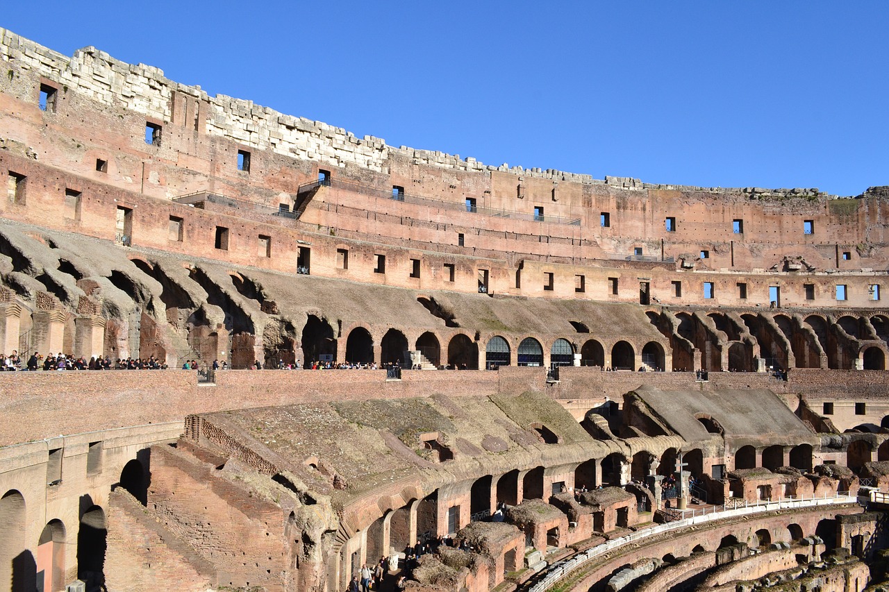 coliseum rome italy free photo