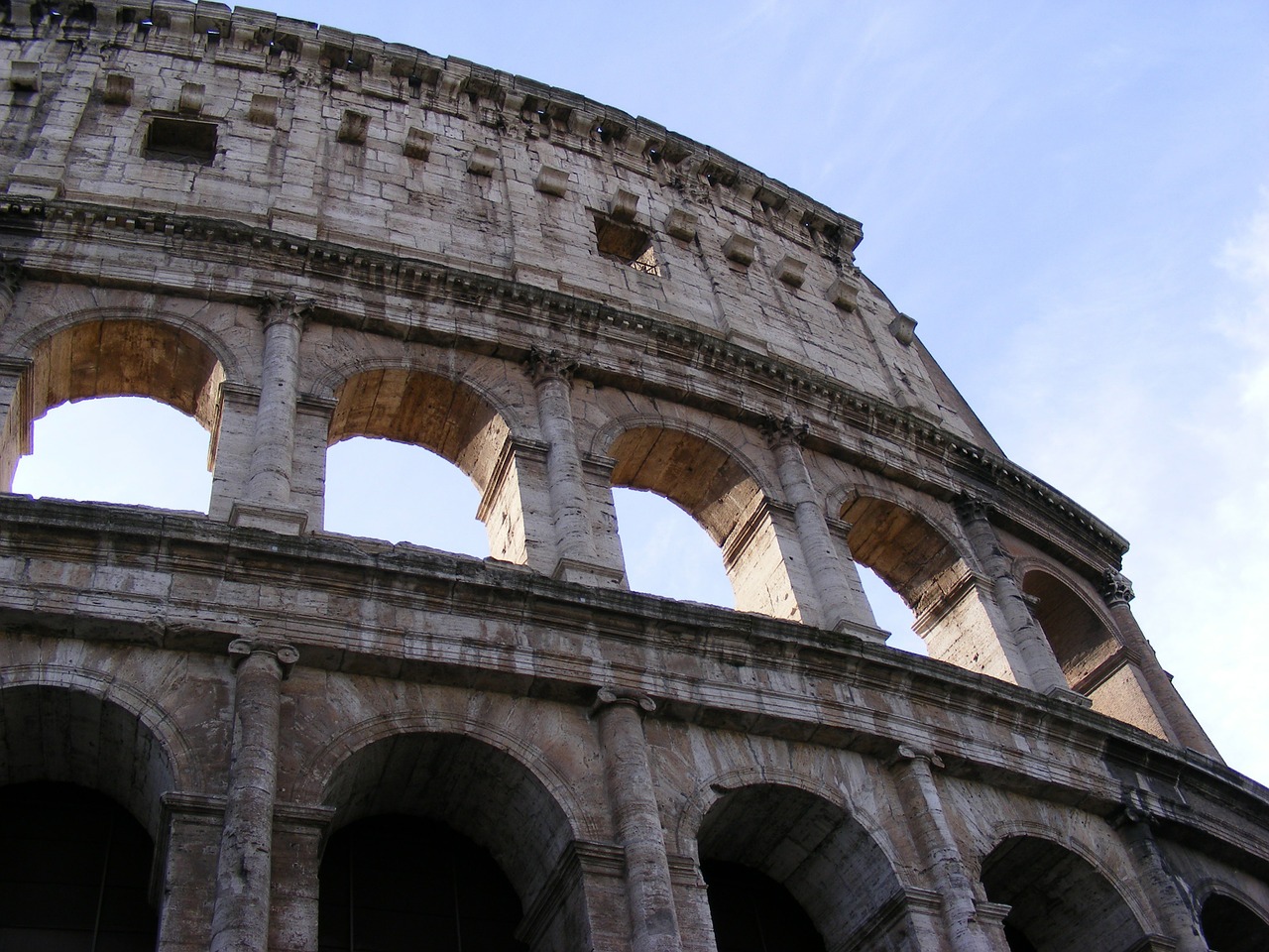 coliseum rome architecture free photo