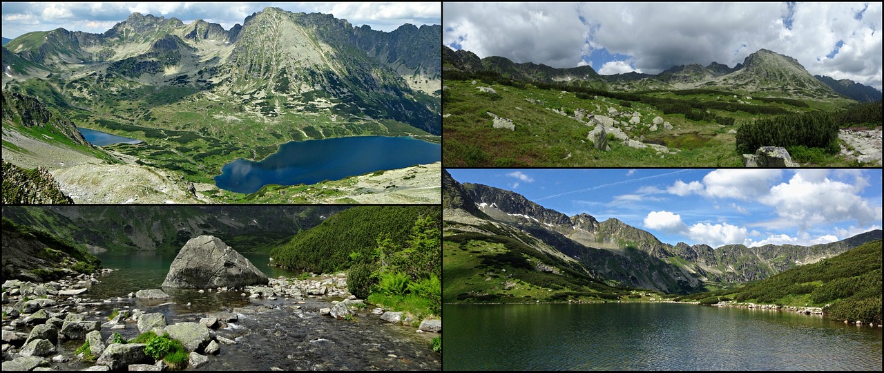 collage tatry mountains free photo