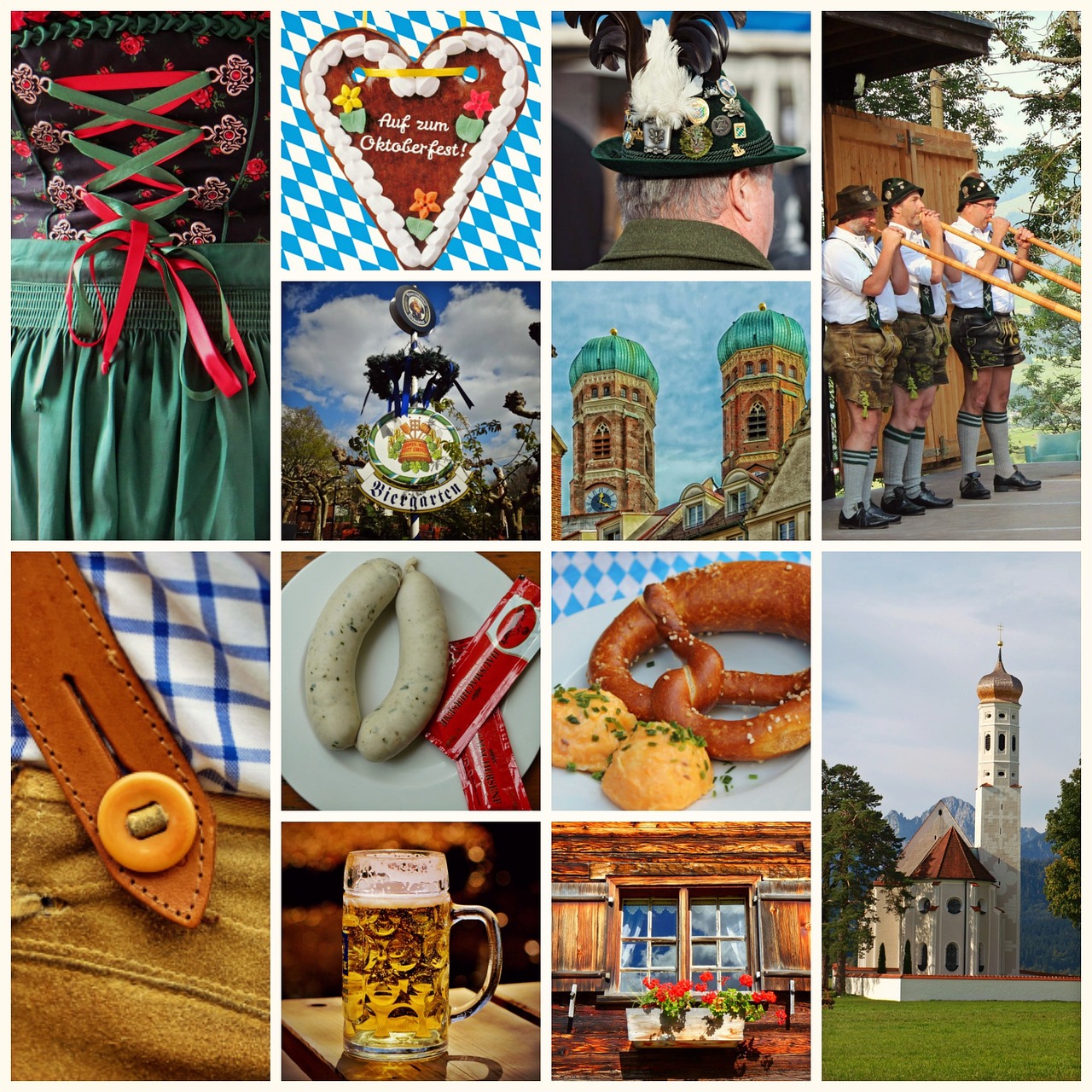 collage bavaria oktoberfest free photo