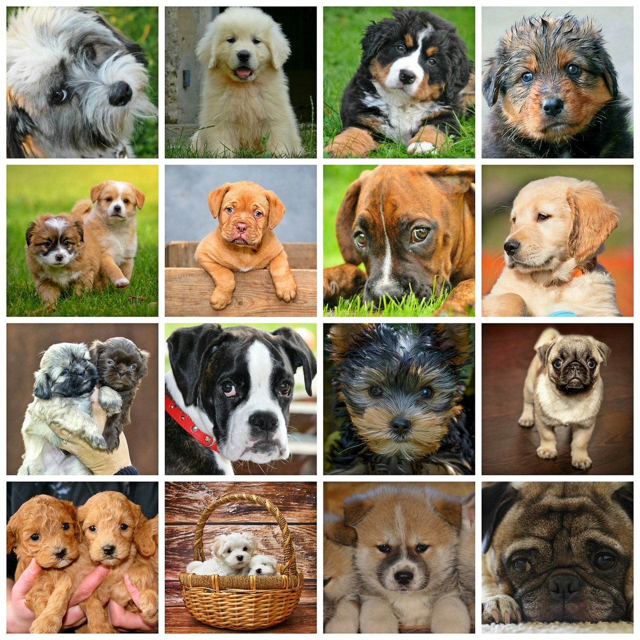 collage dogs animals free photo