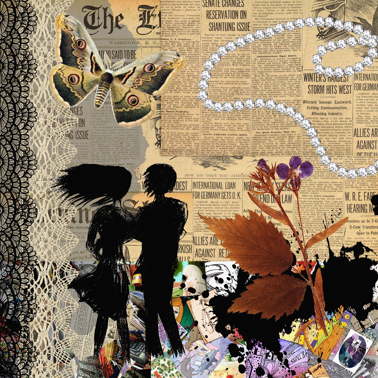 collage  assemblage  couple free photo