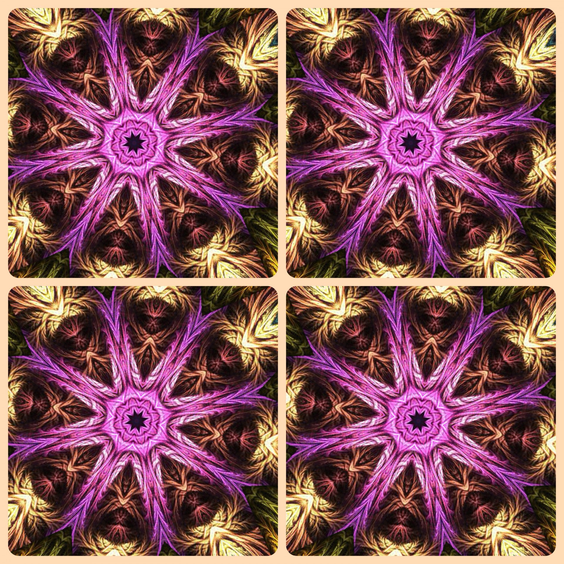 fractal collage digital free photo