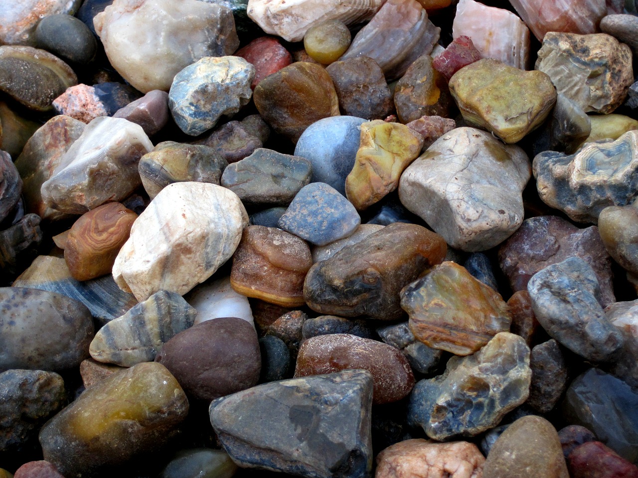 collection semi-precious stones free photo