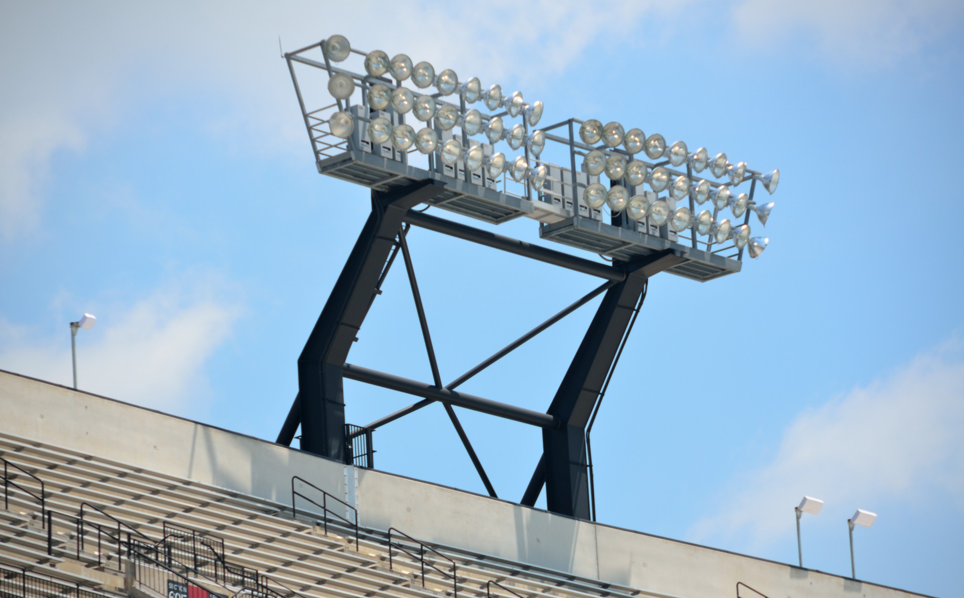 college stadium stadium lights free photo