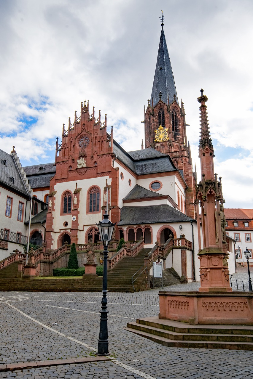 collegiate basilica aschaffenburg lower franconia free photo