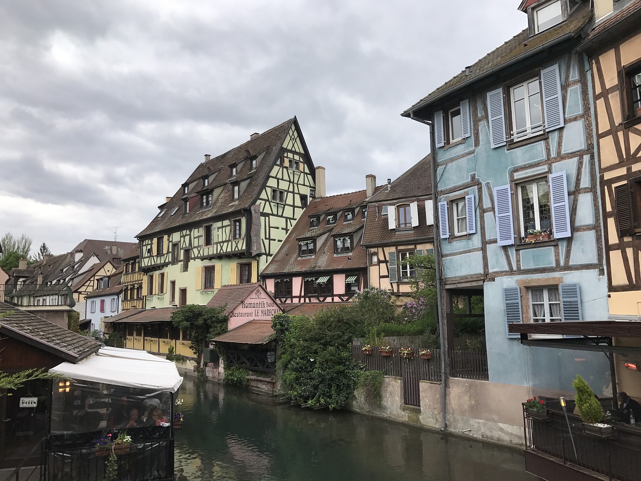 colmar alsace old houses free photo