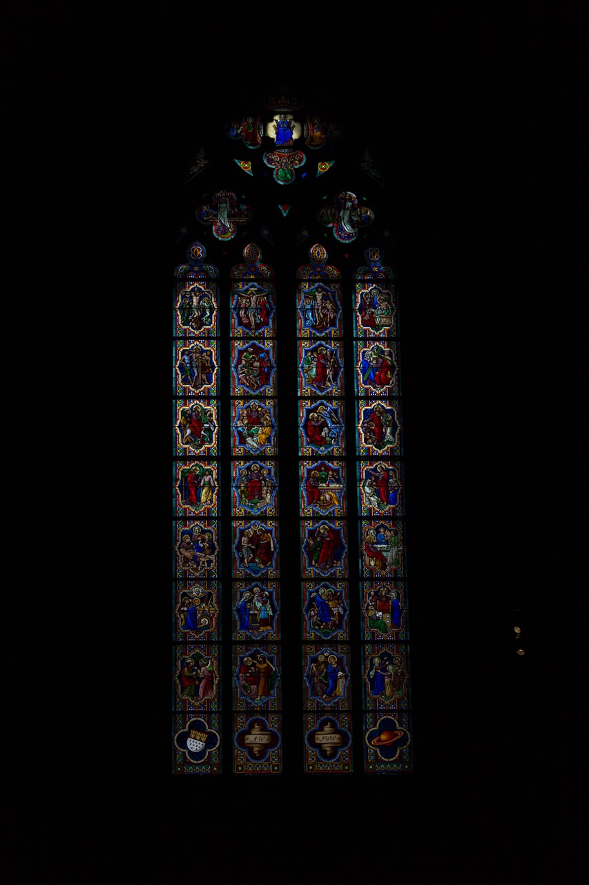 cologne church stained glass free photo