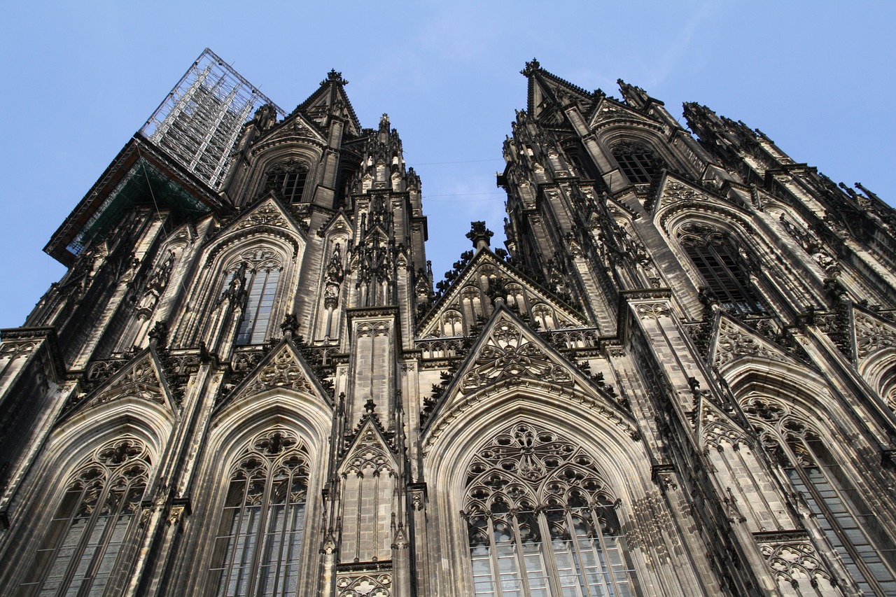 cologne cathedral dom scaffold free photo