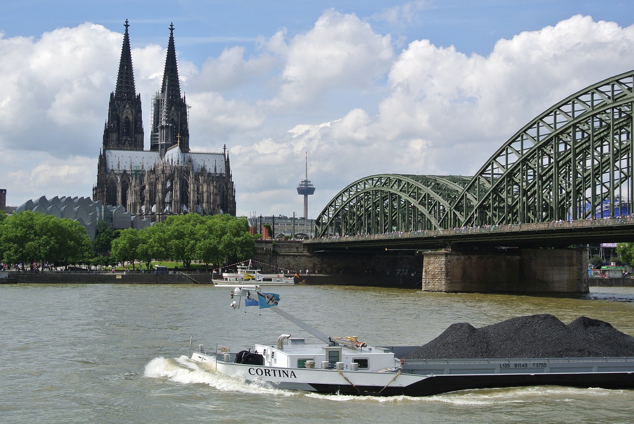 cologne rhine hohenzollern bridge free photo