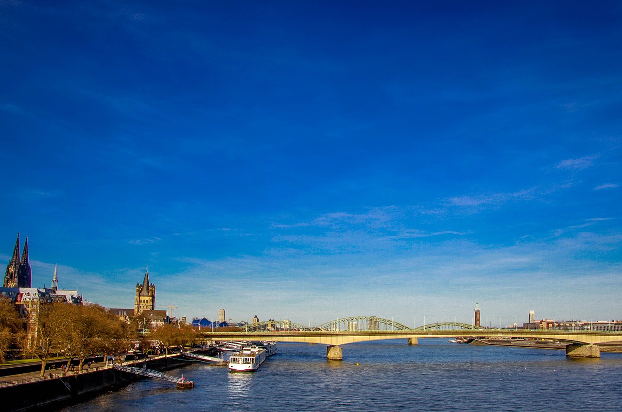 cologne bridge river free photo