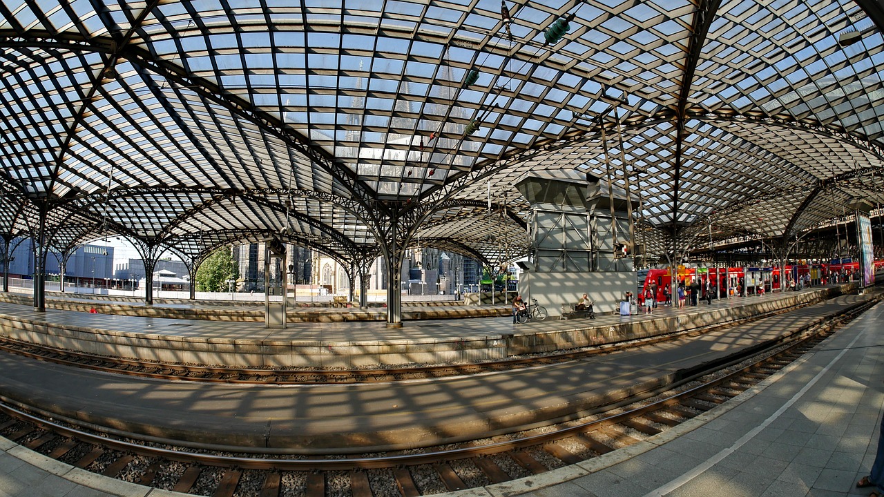 cologne cologne main station steel structure free photo