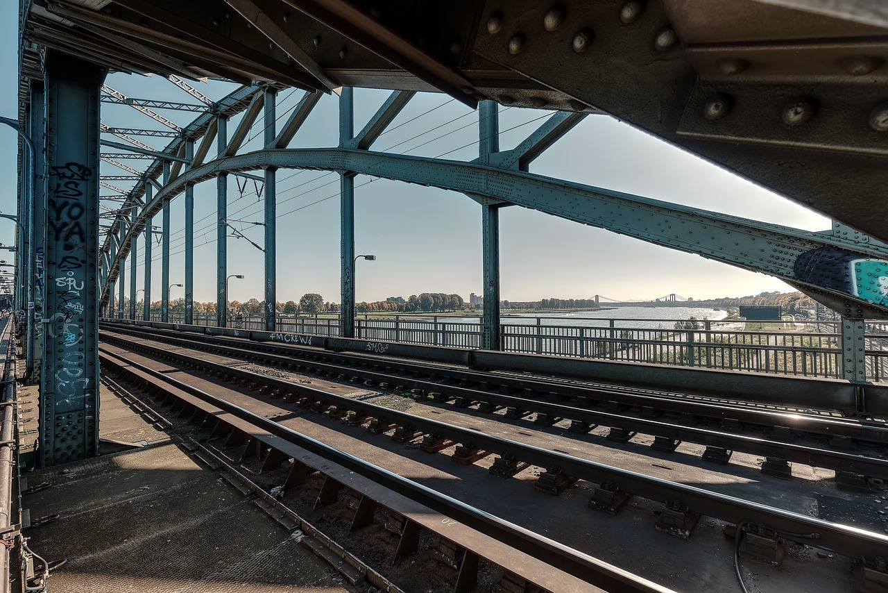 cologne  railway bridge  rhine free photo