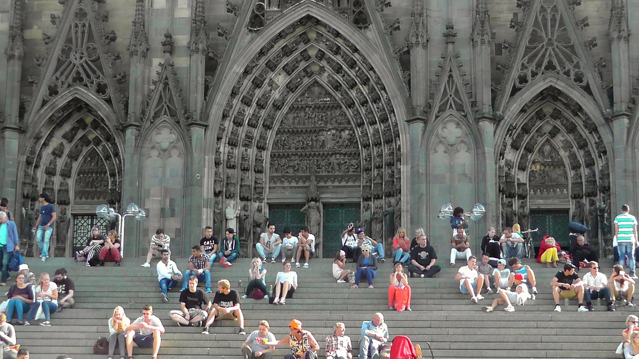 cologne cathedral stairs dom free photo