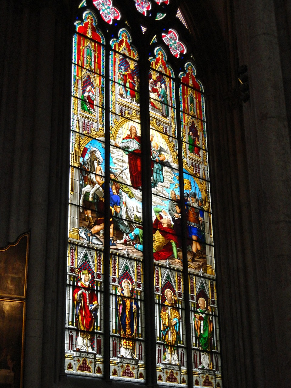 cologne cathedral windowing cologne free photo