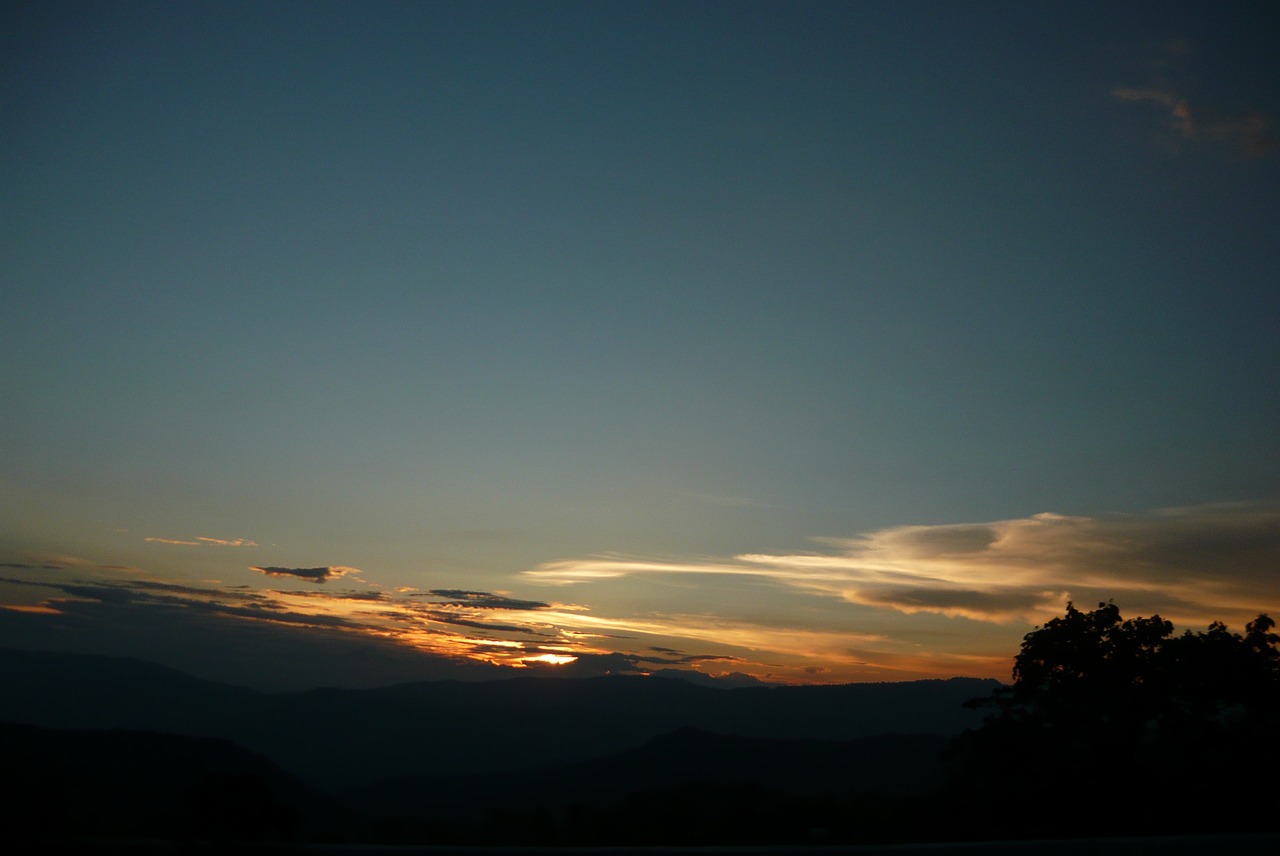 colombia landscape sunset free photo