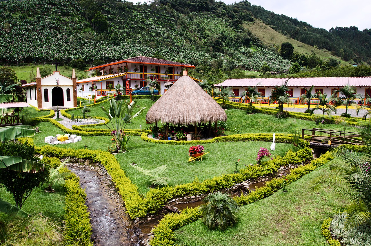 colombia jardin coffee zone free photo