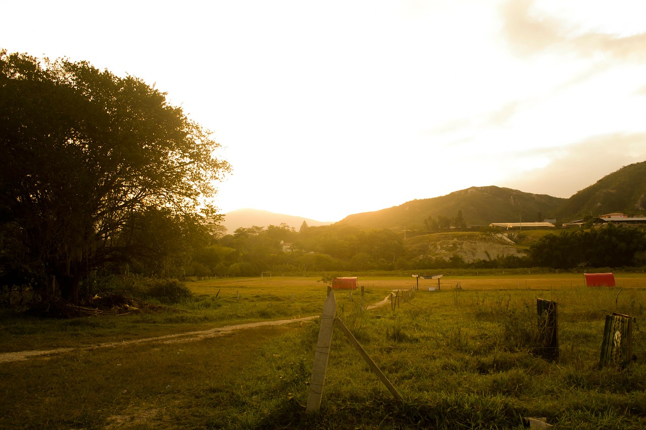 colombia sunset sky free photo