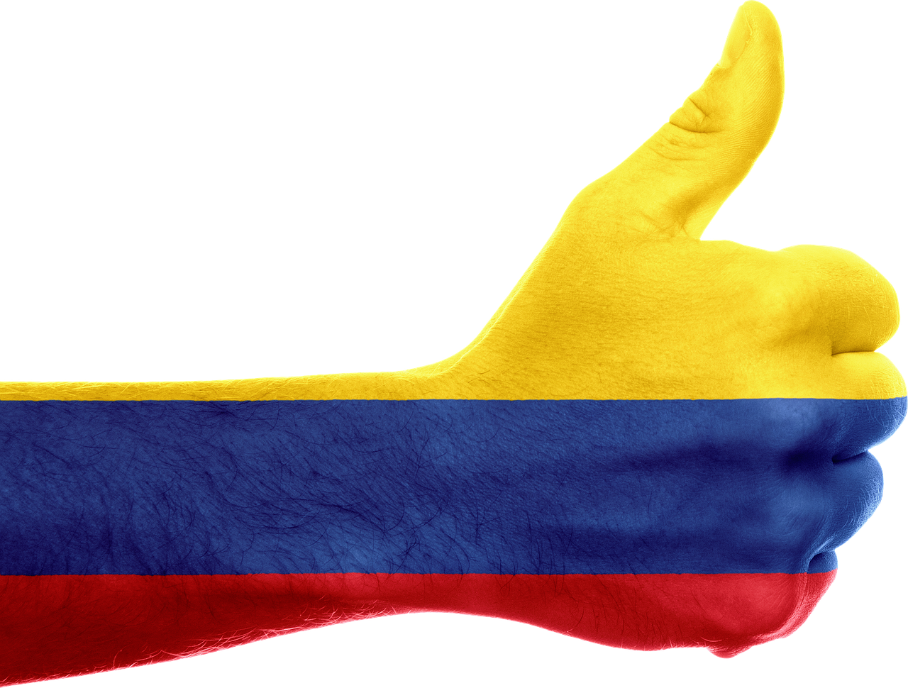 colombia flag hand free photo