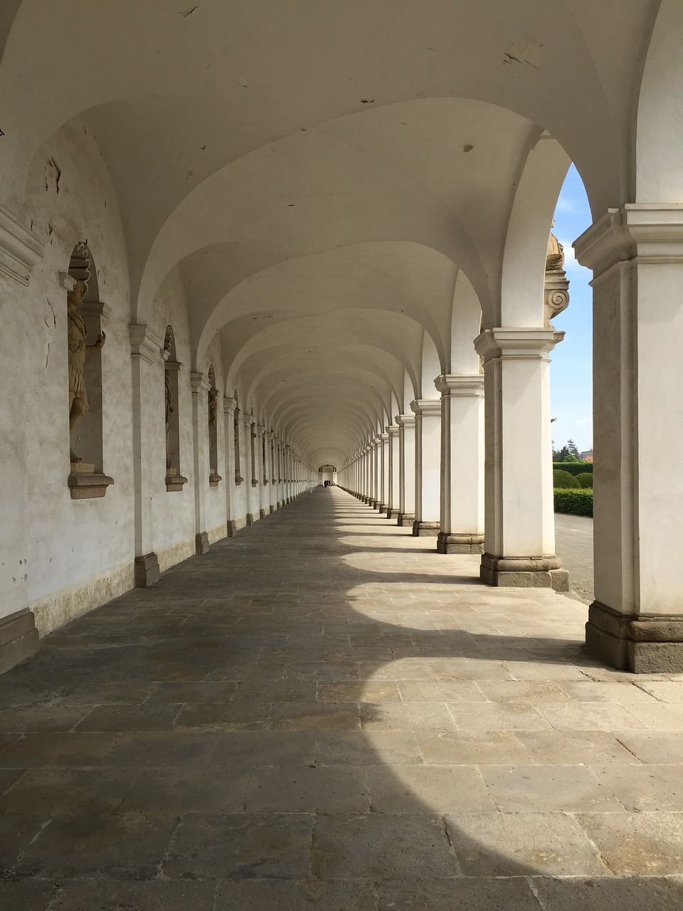 colonade sky architecture free photo