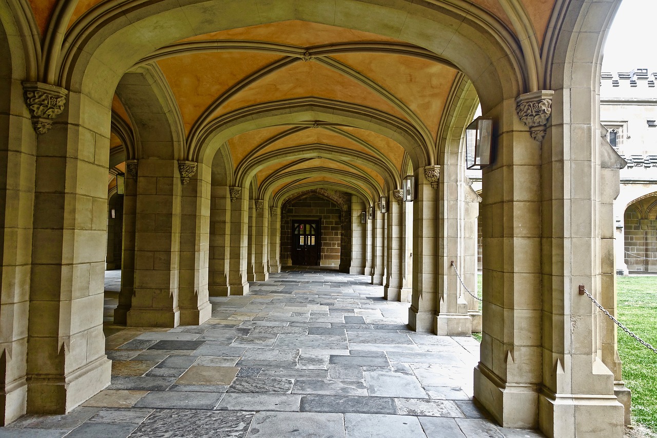 colonnade arches classic free photo
