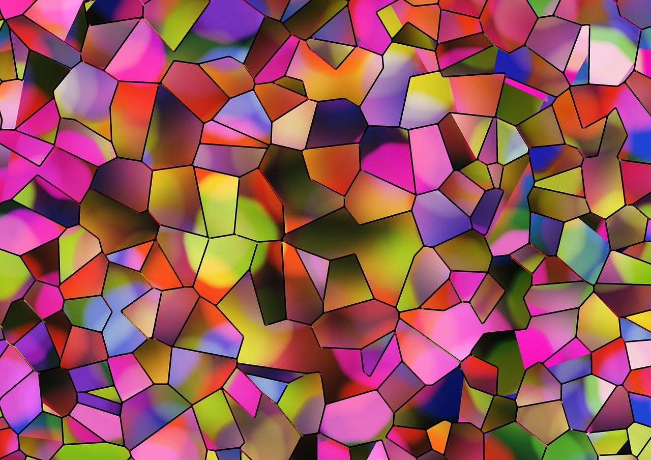 color abstract polygon free photo