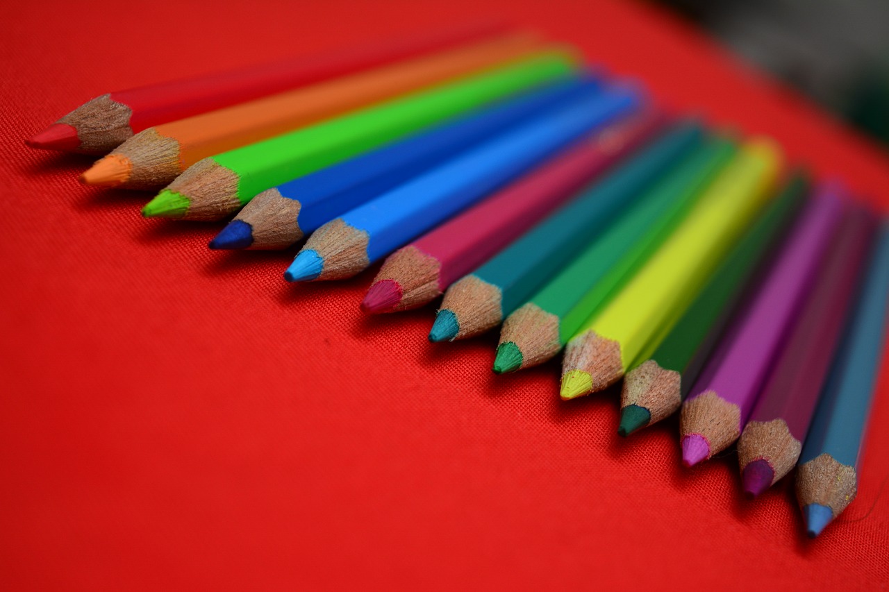 color colorful pencils free photo